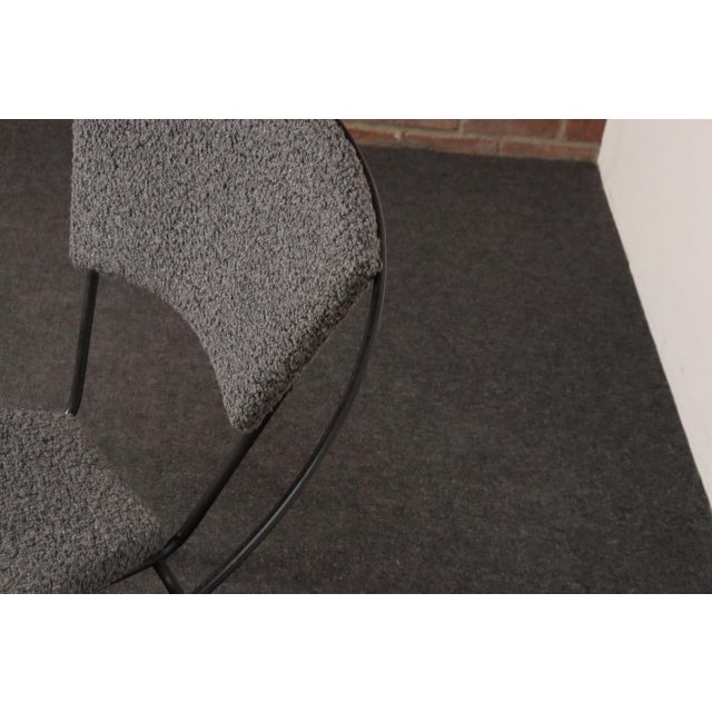 Mid-Century Iron and Bouclé Circle Chair by Joseph Cicchelli for Reilly-Wolff For Sale - Image 14 of 18