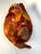 Wood Asian Folk Art Duck Wicker Lidded Basket For Sale - Image 7 of 11