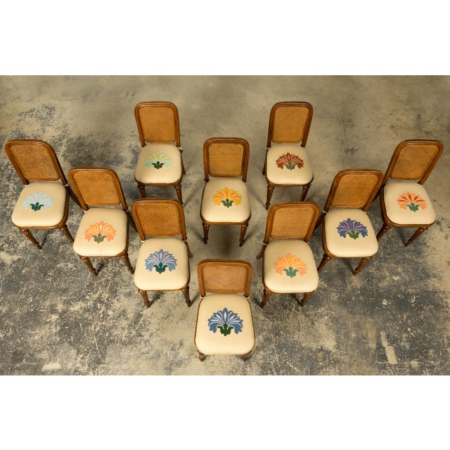 Thonet Set of 10 Late 19th Century Austrian Thonet Bentwood Cane Dining Chairs For Sale - Image 4 of 18