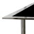 Contemporary Pasargad Home Luxe Glass & Stainless Steel Console Table, Black For Sale - Image 3 of 5