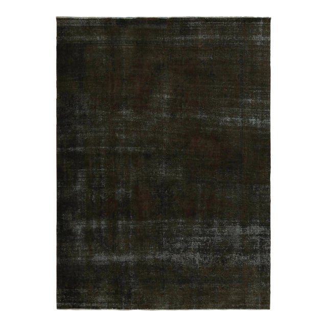 Vintage Persian Rug in Brown and Black, From Rug & Kilim For Sale