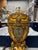 Ceramic Rare Fabergé Imperial Danish Jubilee Egg Reproduction With Original Box & Papers For Sale - Image 7 of 14