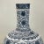 Vintage Chinoiserie Boho Chic Japanese Ink Blue & White Hobnail Porcelain Vase Attributed to Kutani. For Sale - Image 9 of 13