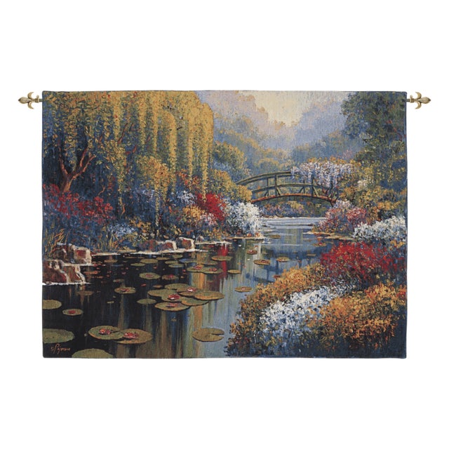 This beautiful tapestry is woven on a jacquard loom by skilled weavers, keeping alive the centuries old tradition of...