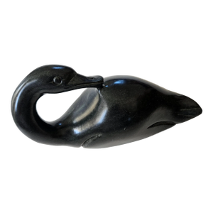 Mid 20th Century Vintage Swan Sculpture Signed by Artist Maxx Thanbi