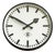 Large Station Wall Clock from Telenorma, Germany, 1950s For Sale