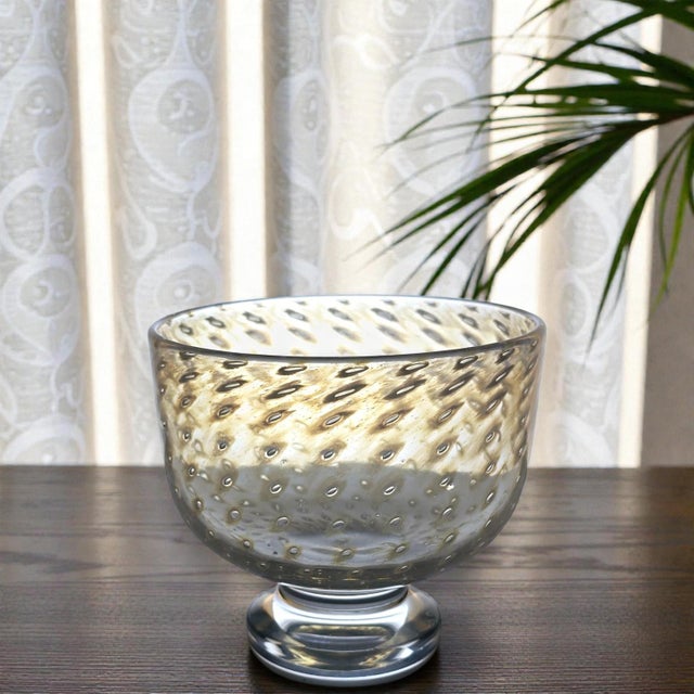 1960s Bubble Glass Boda Bowl from Bertil Vallien, Sweden, 1960s For Sale - Image 5 of 6