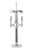 A polished chrome table lamp in the style of Gaetano Sciolari. The lamp features a central vertical column rising from a...