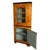 Antique Austrian Figured Ash & Ebony Biedermeier Standing Corner Cabinet 1830 For Sale - Image 10 of 12