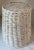 White Vintage White Wicker Waste Basket For Sale - Image 8 of 9