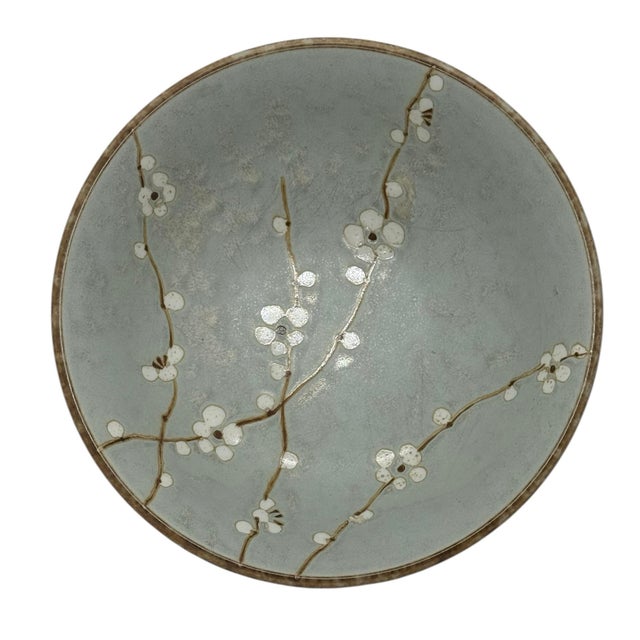 Late 20th Century Japanese Shosun Early Spring Collection Mint Large Ceramic Bowl Cherry Blossoms Design For Sale - Image 12 of 12