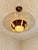Art Deco Pendant Light with Amber Glass and Etched Glass Disc, 1920s For Sale - Image 3 of 8