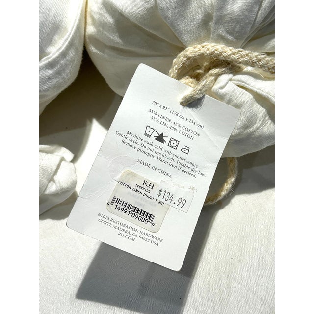 2010s Restoration Hardware Linen / Cotton Twin Size Bedding Sets For Sale - Image 5 of 9