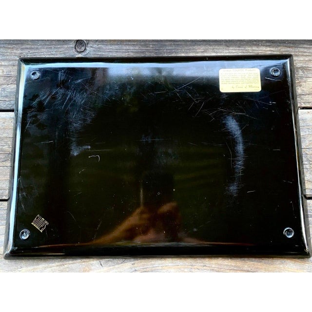 Zodiac & Globe Tray Vintage Couroc of Monterey | Astrological Celestial Design | California Modern For Sale - Image 9 of 14
