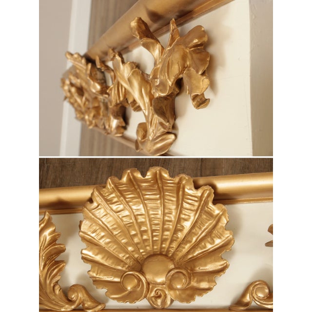Antique Rococo Style Carved Giltwood Architectural Valances - Set of 3 For Sale - Image 9 of 12