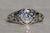 The Paconia: Ladies 18K White Gold Art Deco Diamond Engagement Ring For Sale - Image 4 of 11
