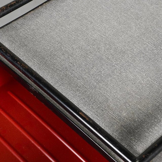 1950s Vintage Trolley in Black Lacquered Metal, 1950s For Sale - Image 5 of 12