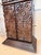 Mid-Century Carved Wood Bar Cabinet With Smoky Glass Interior For Sale - Image 9 of 12