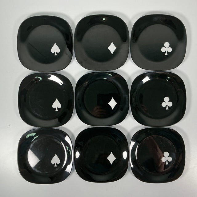 1990s Vintage Americana Contemporary Boho Chic Melamine Snack/Dessert Plates - Set of 10. For Sale - Image 11 of 12