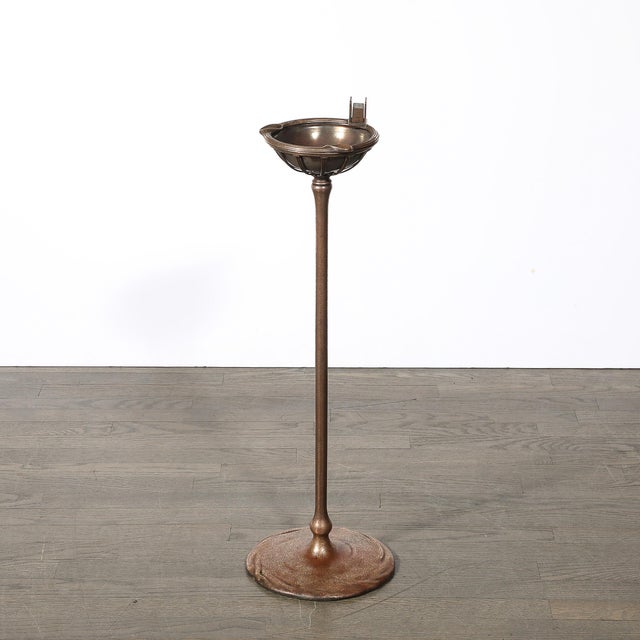 Art Deco Gilt Bronze Smoking Stand Signed Tiffany Studios New York #1649 For Sale - Image 11 of 18