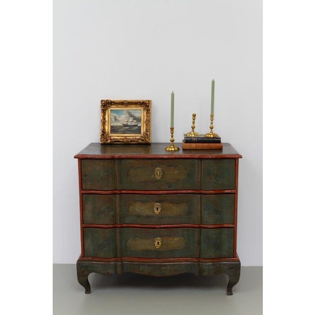 Gold Antique Danish Brass Candlesticks from Næstved, Set of 3, 1780s For Sale - Image 8 of 17