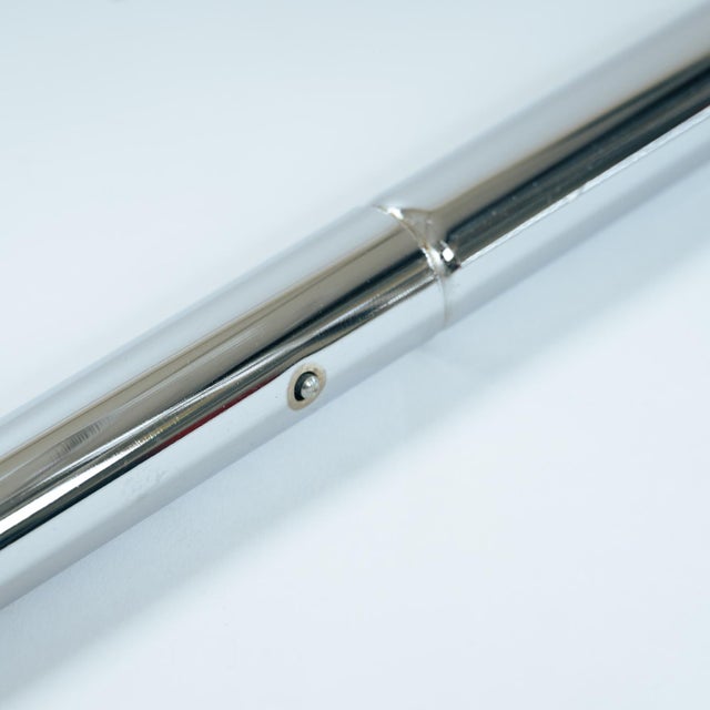 Vintage Italian Wire Chairs in Chrome & Metallic Thread, 1974, Set of 4 For Sale - Image 11 of 18