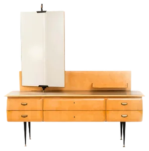 Italian Maple Wood Dressing Table, 1950s