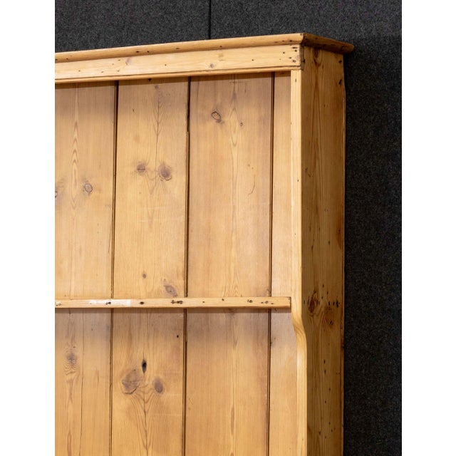 Rustic Irish Pine Wood Pot Board Dresser For Sale - Image 3 of 9