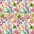 Harlequin Nalina Fabric in Flamingo/Papaya/Loganberry - a Sample For Sale