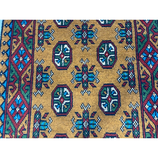 Textile Terracotta Turkmen-Style Geometric Gul Runner Rug, 2'7" X 9'3" For Sale - Image 7 of 13