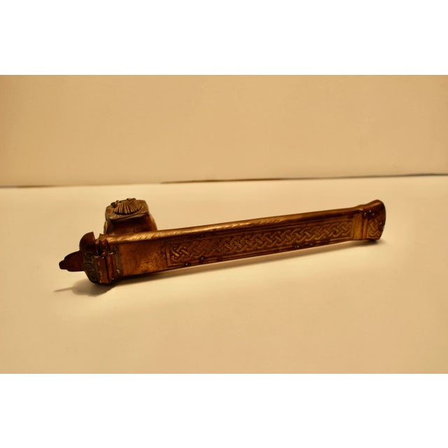 This pen case inkwell was purchased in the late 70's in Saudi Arabia. Probably made somewhere else in the Middle East....