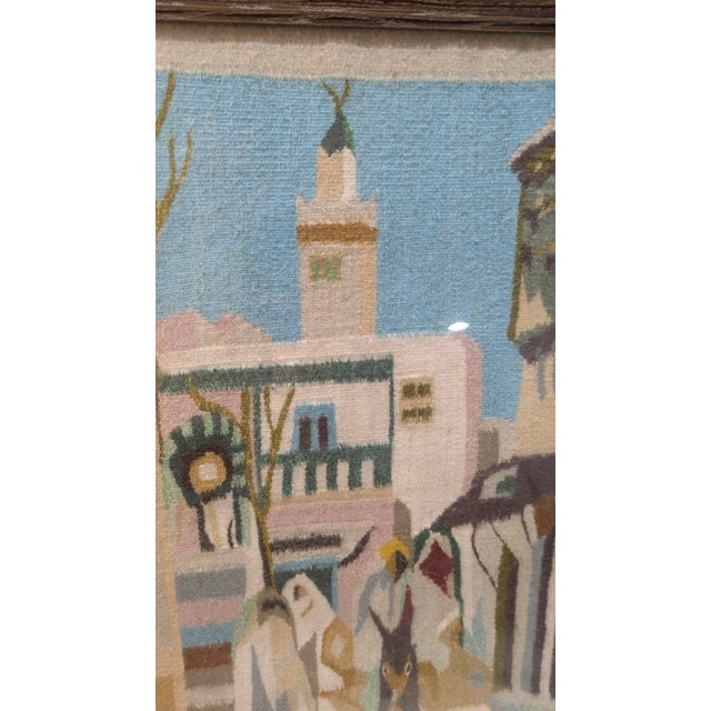 Tribal Vintage Framed Mid-Century South American Andean Village Woven Textile Art For Sale - Image 3 of 9
