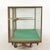 Antique French Glass Front Brass Frame Display Case For Sale - Image 10 of 12