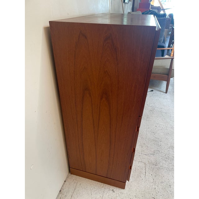 1970s Mid-Century Modern Teak Secretary Desk For Sale In Los Angeles - Image 6 of 13