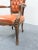 Late 20th Century Late 20th Century Chateau d'Ax Louis XV Leather Chair For Sale - Image 5 of 8