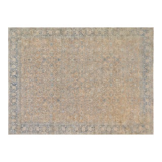 Fine Antique Persian Tabriz Handmade Wool Rug For Sale