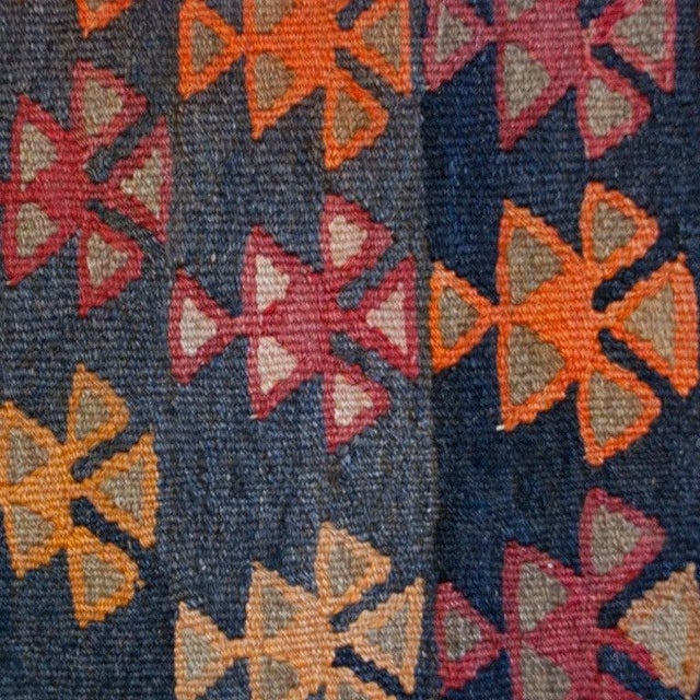 Early 20th Century Varamin Kilim Carpet Runner For Sale - Image 4 of 4
