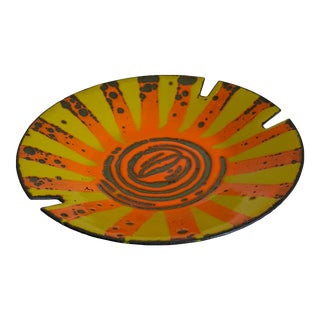 Mid-Century Enamel on Copper Catchall Ashtray For Sale