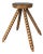 Mid-Century Bobbin Wood Turned French Farm House Stool, France, 1960s For Sale