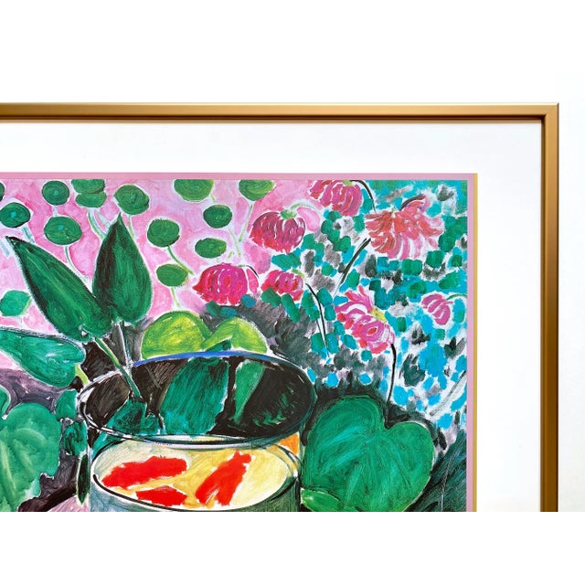 Henri Matisse Vintage 1987 Postimpressionist Framed Lithograph Print Poster " Goldfish " 1911 For Sale - Image 9 of 12