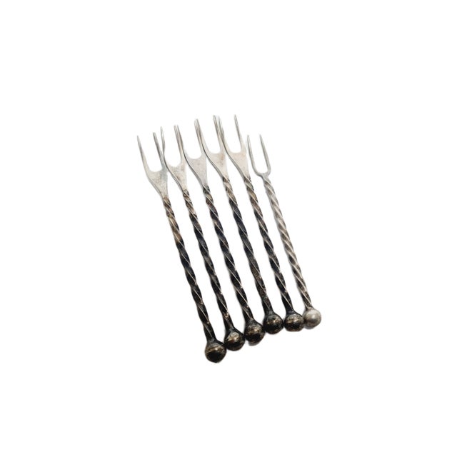 Postmodern Herring Forks from WMF, Germany, 1950s, Set of 6 For Sale - Image 6 of 8