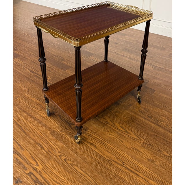2020s Leighton Hall Serving Cart/Trolley - Showroom Sample For Sale - Image 5 of 12