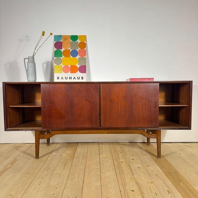 Vintage Scandinavian Teak Sideboard with Drawers, 1960s For Sale - Image 6 of 9