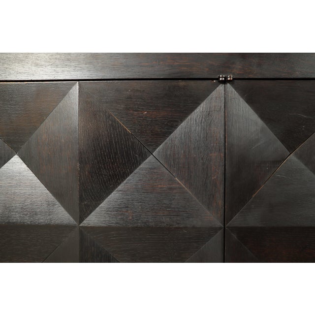 Brutalist Ebonized Sideboard by Jean Batenburg for Mi Belgium, 1960s For Sale - Image 15 of 18
