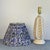 Mid-Century Modern 1950s Mid Century Modern Ceramic Lamp With Custom Gather Pleated Shade For Sale - Image 3 of 4
