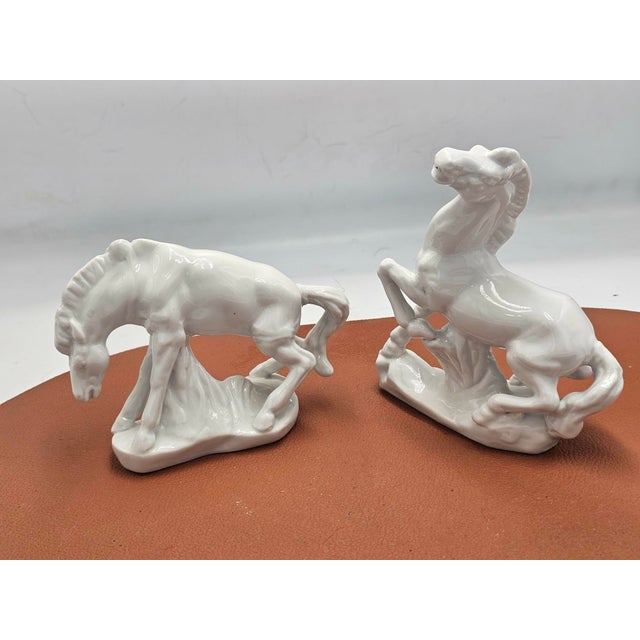 Porcelain Horse Figurine, 1970s, Set of 2 For Sale - Image 4 of 7