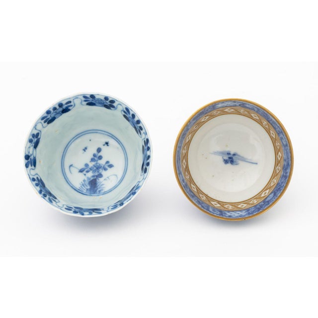 Chinese Export Blue and White Porcelain Teacups and Saucers - Set of 6 For Sale - Image 17 of 18