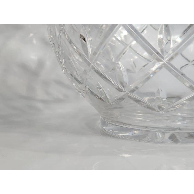 Glass Early 20th Century Fabergé Round Crystal Vase, Globe Crystal Vase For Sale - Image 7 of 11