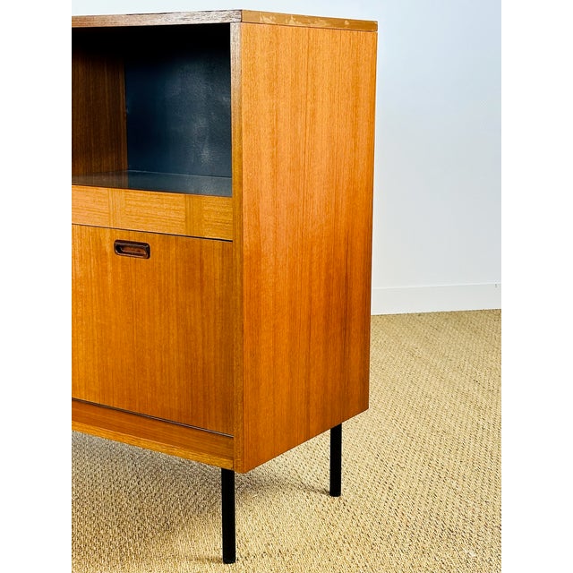 Scandinavian Teak High Sideboard, 1960s For Sale - Image 9 of 18