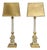 Neoclassical Fluted Column Table Lamps with Laurel Wreath, 1970s, Set of 2 For Sale
